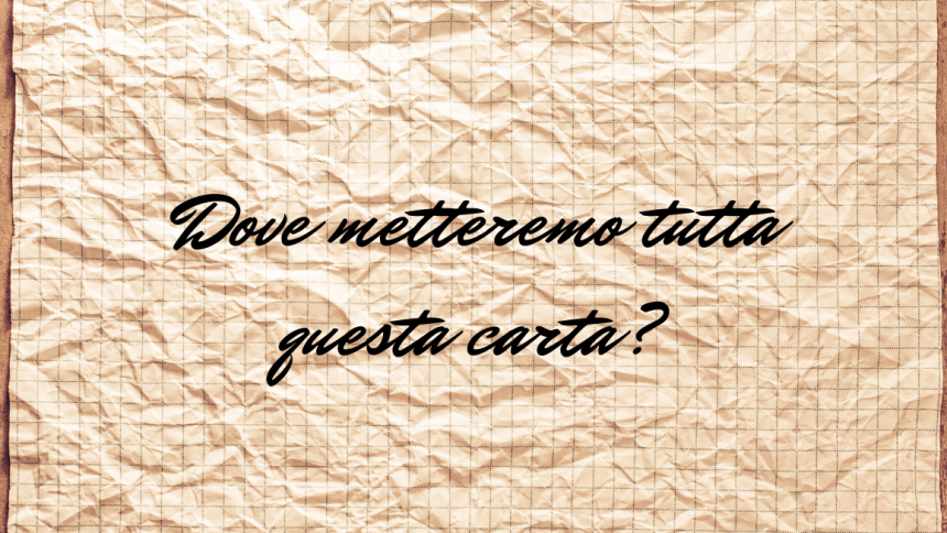 “Sepolti dalla carta”: il problema del riciclaggio dei rifiuti