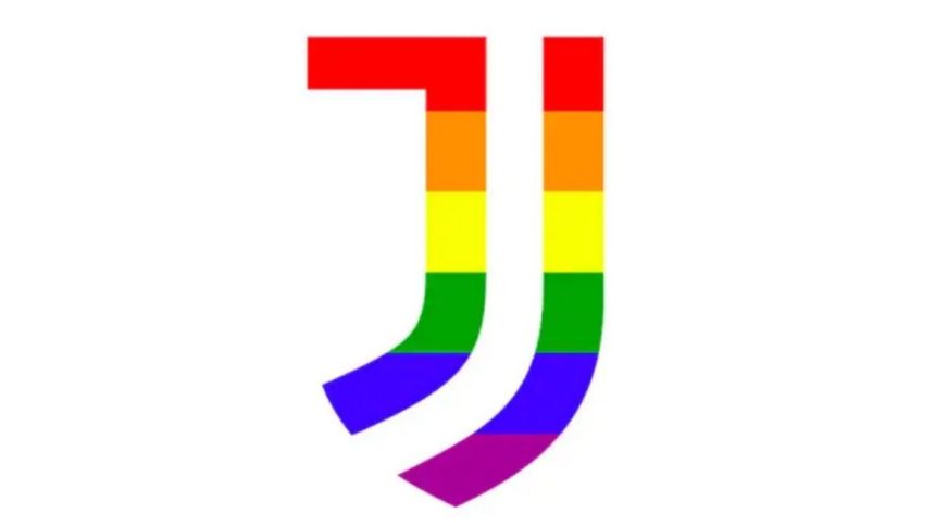 Juventus logo arcobaleno