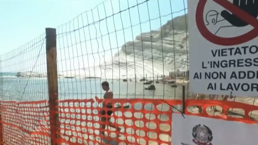 Scala dei Turchi sequestrata Scala dei Turchi sequestrata