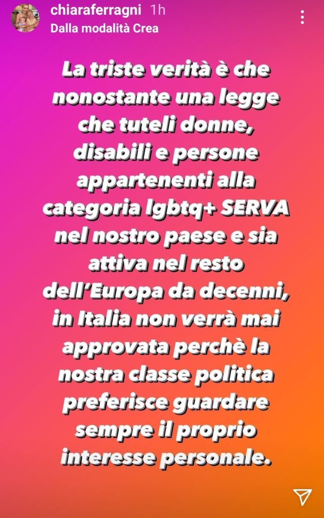 Chiara Ferragni E Ddl Zan L Attacco A Matteo Renzi I Politici Fanno Schifo E Il Leader Di Italia Viva Risponde