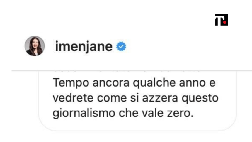 Imen Jane, quella laurea inesistente che esisteva solo su Instagram