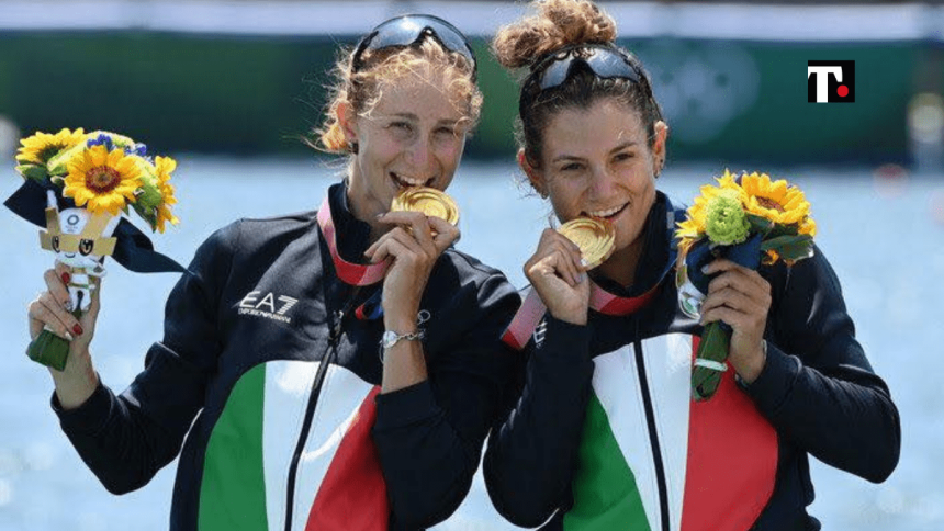 Canottaggio, Rodini Cesarini coppia d’oro che regala una medaglia storica all’Italia