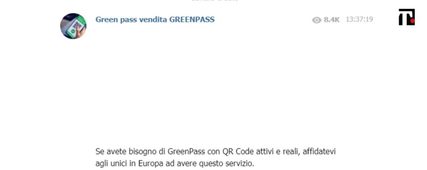 Green pass falsi
