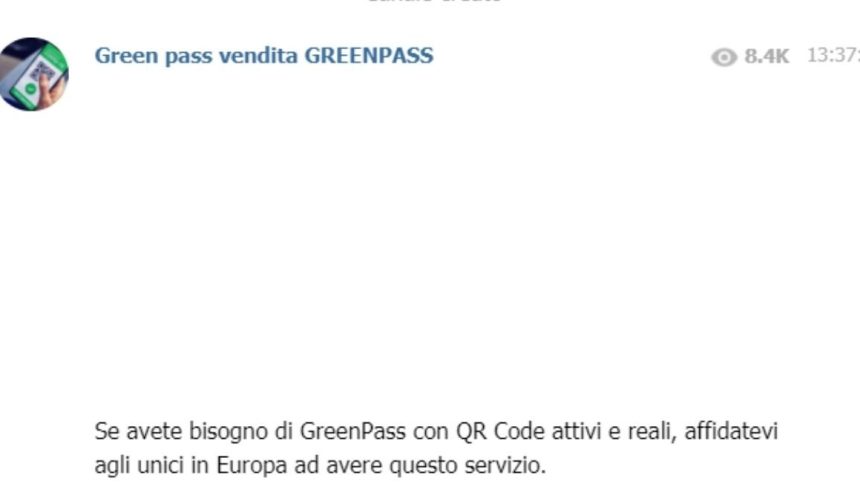 Green pass falsi