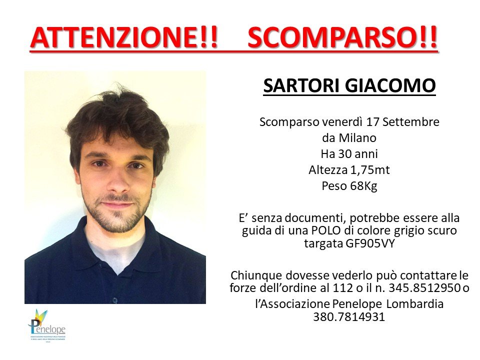 Scomparso Giacomo Sartori