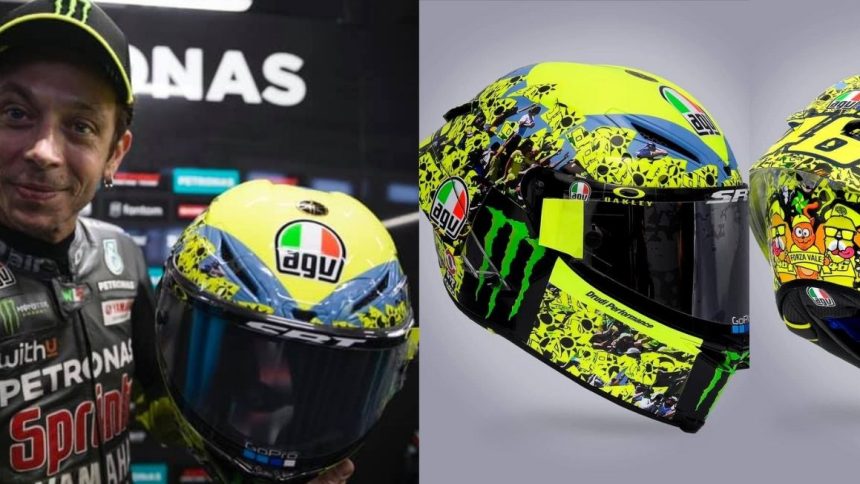 valentino rossi tutti i caschi
