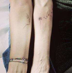 Il tatuaggio di Ambra Angiolini e Jolanda Renga