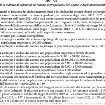 Stipendio dei sindaci raddoppiato: ecco il documento integrale del Governo