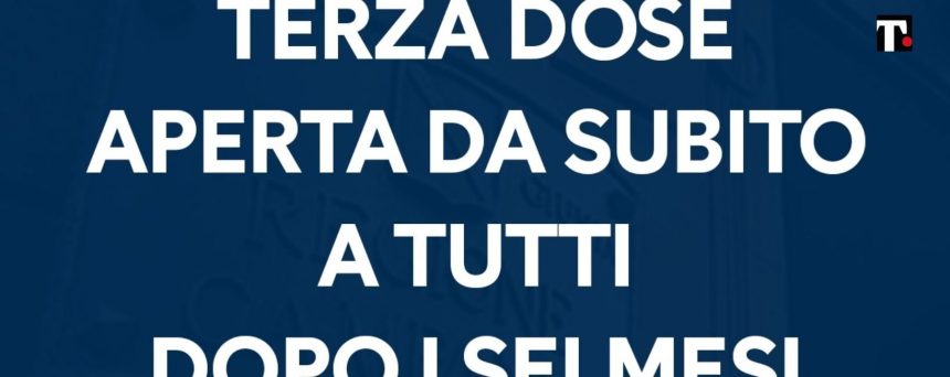 Campania terza dose prenotazione