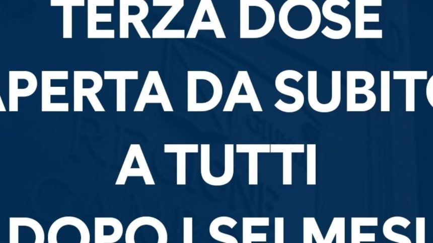 Campania terza dose prenotazione