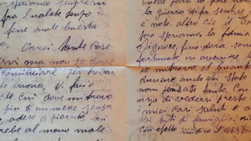 scoperta lettera del nonno scoperta lettera del nonno