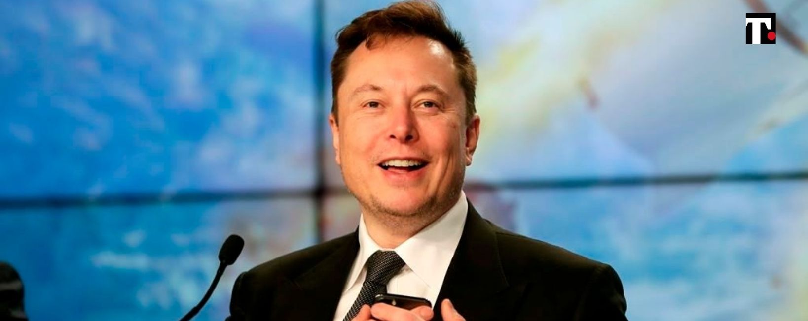 Elon Musk figlio in diretta