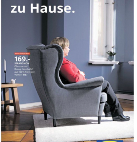 pubblicità Ikea Angela Merkel pubblicità Ikea Angela Merkel