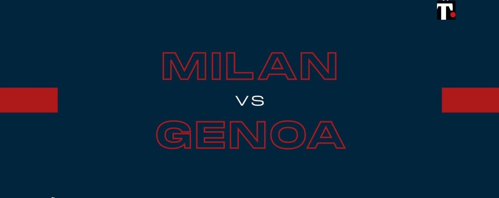 Coppa Italia, Milan Genoa in tv