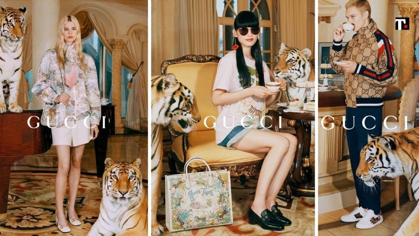 animali pubblicita gucci tigre