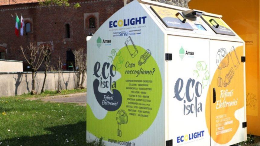 Rifiuti elettronici, con le EcoIsole RAEE di Ecolight raccolte 20 tonnellate di smartphone e piccoli elettrodomestici