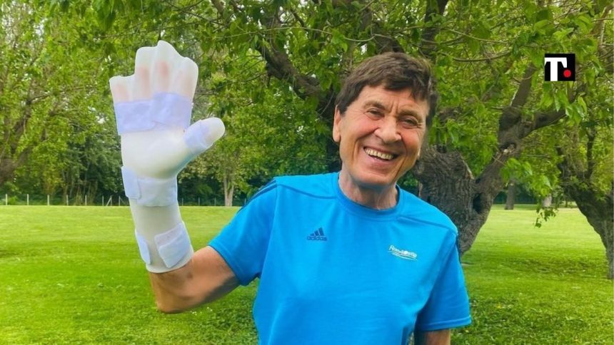 Perché Gianni Morandi ha la mano fasciata?