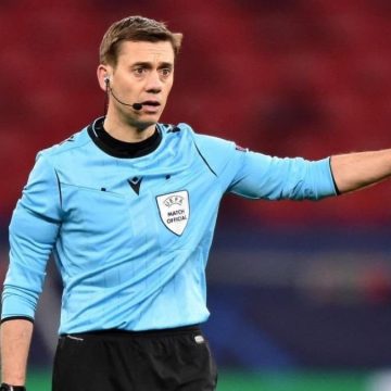 Italia macedonia arbitro (foto Twitter)