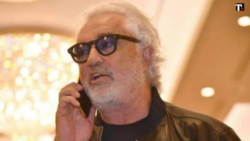 Flavio Briatore in coda