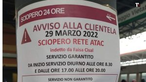 Sciopero mezzi 29 marzo 2022 Roma