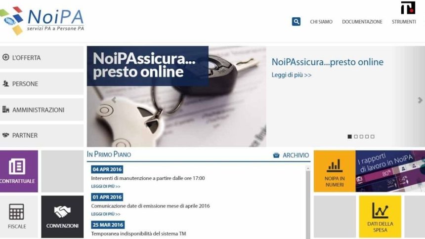 Stipendio aprile 2022 su NoiPa