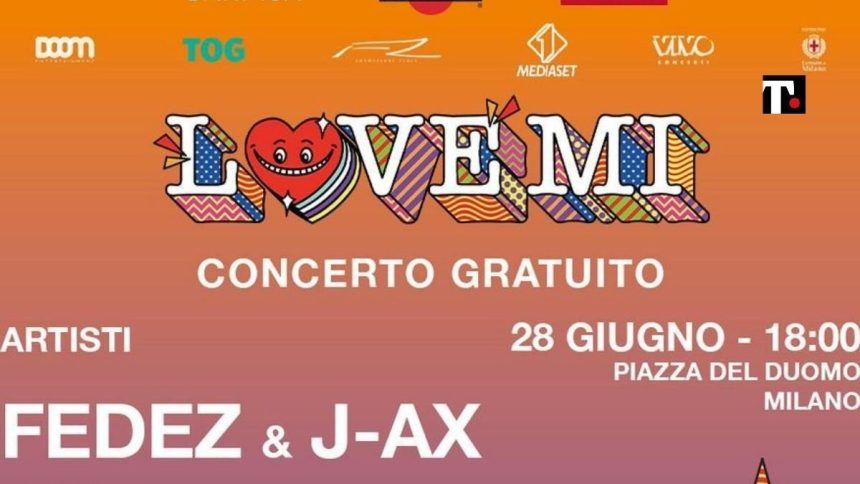 “LoveMI”, il concerto benefico di Fedez e J-Ax per Milano