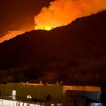 Stromboli, incendio