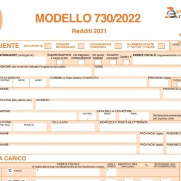 Modello 730 precompilato 2022