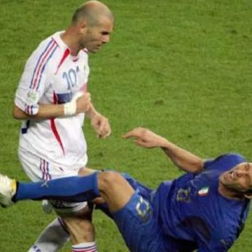 Zidane, testata a Materazzi