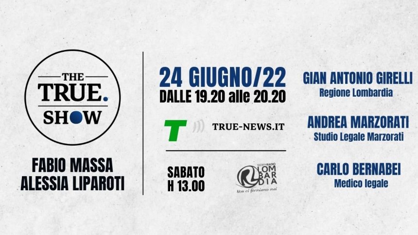 The True Show venerdì 24 giugno: la situazione sanitaria post emergenza al centro del dibattito