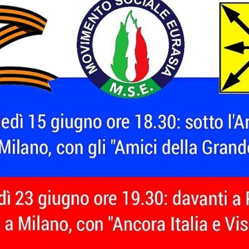 Non solo propaganda e complotti, a Milano raduno di neofascisti e putiniani