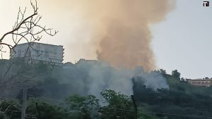 Incendio a Napoli