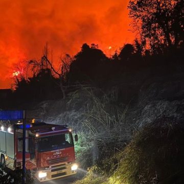 Toscana incendi Versilia