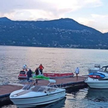 Incidente Lago Maggiore gommone motoscafo
