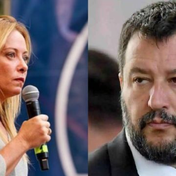 migranti scontro salvini meloni