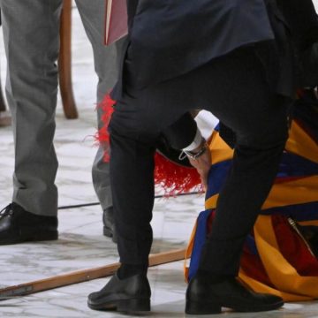 Guardia svizzera sviene