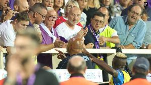 Spalletti e il tifoso della Fiorentina