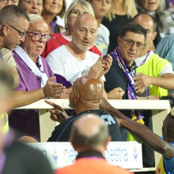 Spalletti e il tifoso della Fiorentina