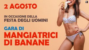 Friuli, festa di "mangiatrici di banane"