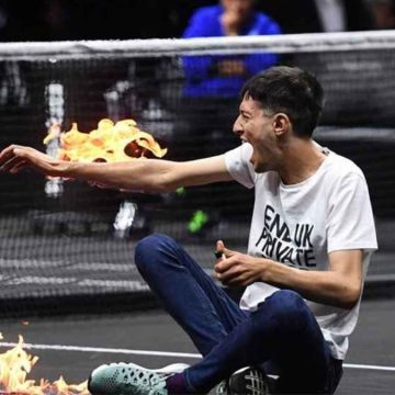 Laver Cup 2022, protesta