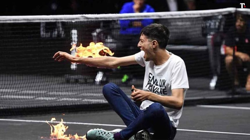 Laver Cup 2022, protesta