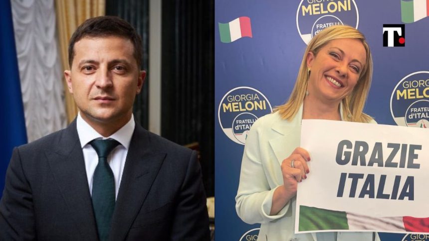 Zelensky Meloni congratulazioni