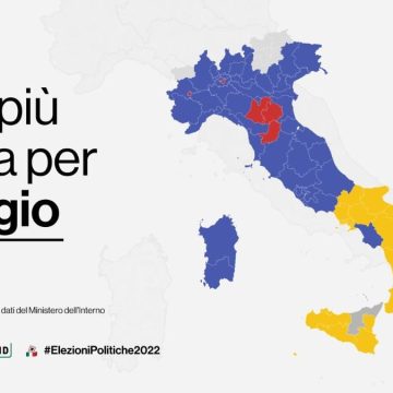 Il voto spacca l’Italia in due: è sempre Nord contro Sud