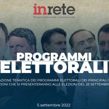 Programmi elettorali, scarica la guida di Inrete con le proposte divise per temi