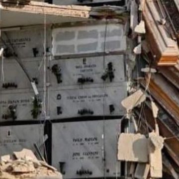 Poggioreale, nel cimitero un crollo