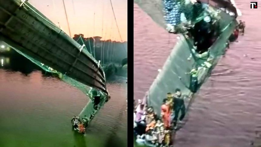 India, ponte crollato