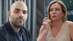 Roberto Saviano e Giorgia Meloni