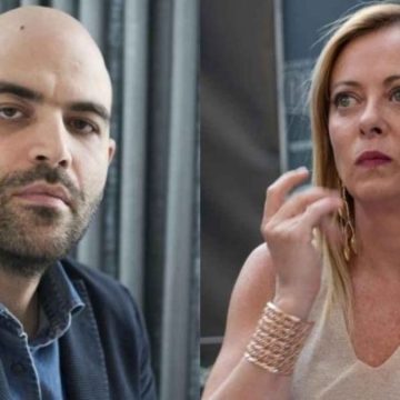 Roberto Saviano e Giorgia Meloni