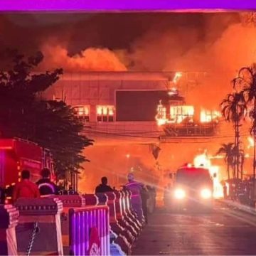 Cambogia, incendio