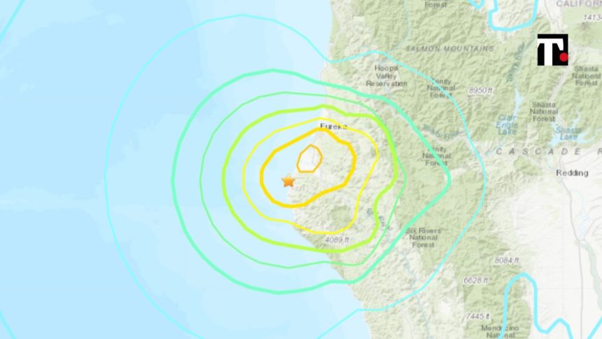 Terremoto California magnitudo